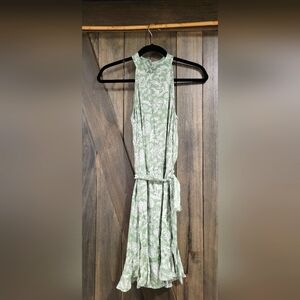 B. Smart green and white floral dress Size 0